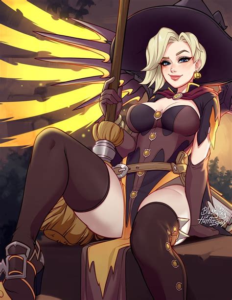 Mercy And Witch Mercy Overwatch Drawn By Blushyspicy Danbooru