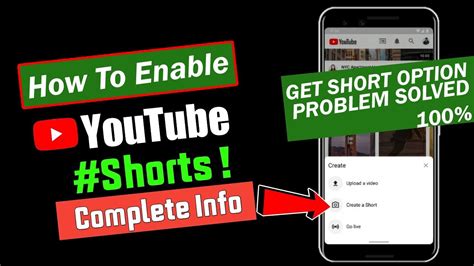 How To Enable Youtube Shorts Youtube Short Video Feature How To