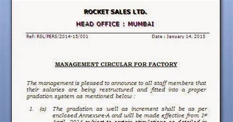 office circular sample