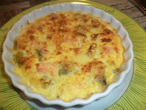 quiches poireaux saumon sans pâte le blog de chantal76