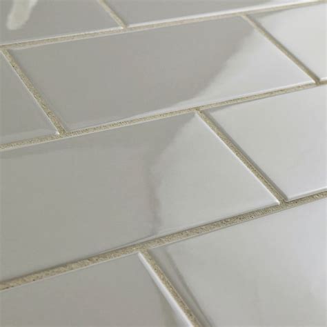 Elitetile Prospect X Ceramic Subway Tile In Gray Ceramic Wall