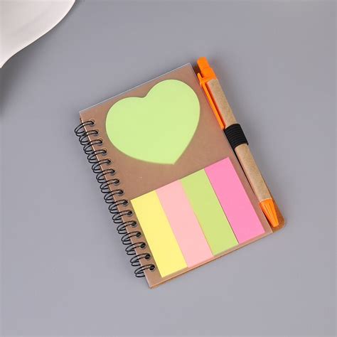 14X10Cm Kraftpapier Dagboek Notepad Met Pen Eenvou Grandado