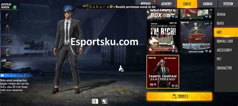 Cara Mendapatkan The Suits Loot Crate Free Fire Ff Esportsku