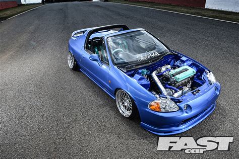 Stanced Honda CRX Del Sol | Fast Car