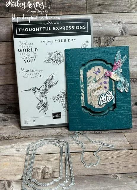 Stampin Up Thoughtful Expressions Hello Stampin With Shirley G In