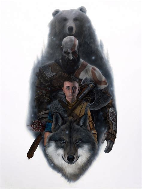 PlayStation On Twitter Father And Son The Bear And The Wolf Artist