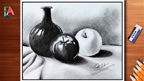 How To Draw Simple Still Life With Graphite Pencil Still Life 52 Ever