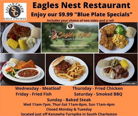 Menu at Eagle's Nest Restaurant, South Charleston