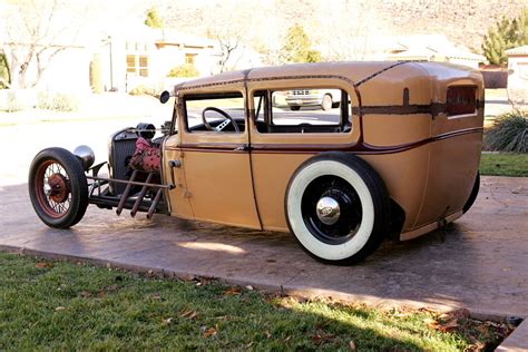 930 Ford Model A Tudor Sedan Hot Rod Rat Rod Traditional Flathead Classic Ford Model A