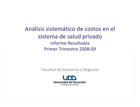 Pdf Análisis Sistemático De Costos En El Sistema De Salud  · Los índices De Precios Y