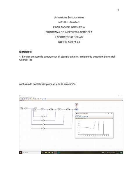 Laboratorio Scilab Universidad Surcolombiana Nit Facultad