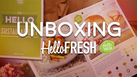 WHAT S INSIDE HELLOFRESH BOX Unboxing HELLOFRESH For The First Time