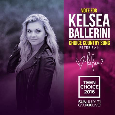 Teen 2016 Kelsea Ballerini Country Songs Favorite Person Peter Pan