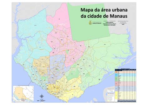 Mapa Área Urbana Da Cidade de Manaus | PDF