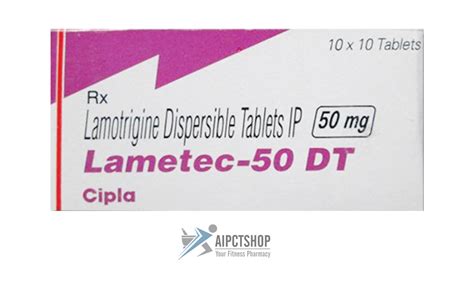 Buy Lametec Dt Lamotrigine 50 Mg 100 Tablets Online