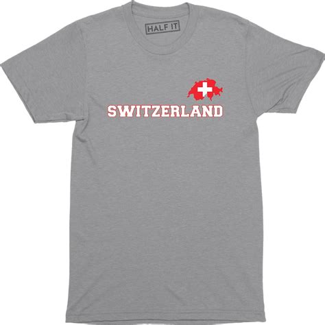 Swiss Switzerland Country National Map Flag Men S Tee Shirt