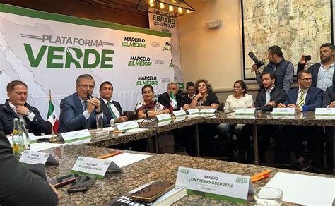 Marcelo Ebrard se reúne con dirigentes del Partido Verde