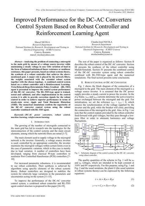 Pdf Improved Performance For The Dc Ac Converters Control System