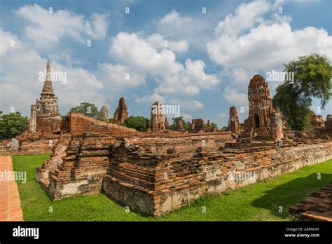 tha ayutthaya historical park thailand stock photo alamy