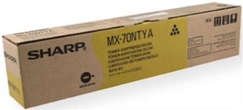 Sharp Mx Ntya Yellow Laser Cartridge New Genuine Original Oem Sharp