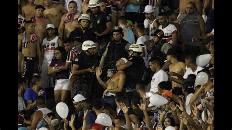 Briga Entre Torcidas Do Santa Cruz E Sport Deixa Pelo Menos Feridos