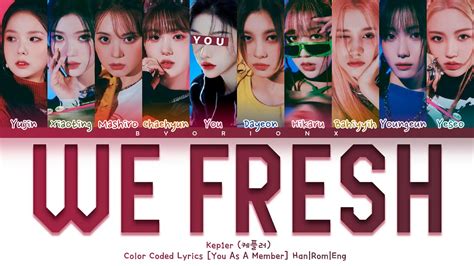 Kep1er 케플러 WE FRESH You as a member Karaoke 10 Members Ver