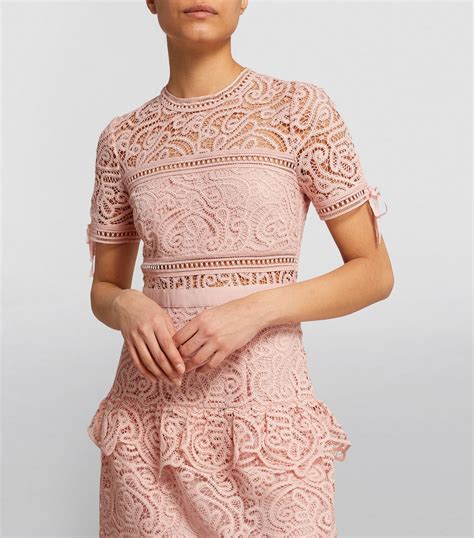 Self Portrait Guipure Lace Mini Dress Harrods IN