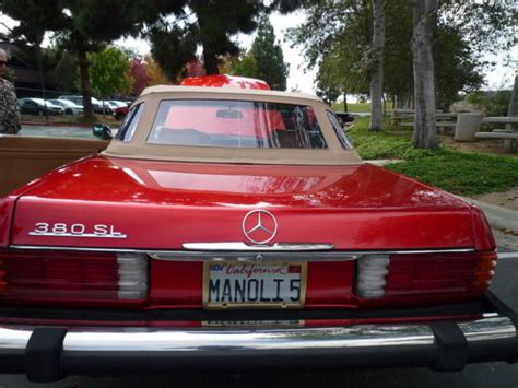 Vintage Mercedes Benz Beauty 1984 380 Sl Candy Apple Red For Sale