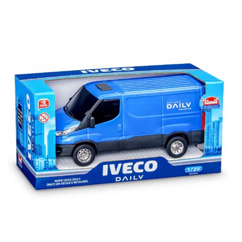 Carrinho Infantil Van Iveco Daily Furg O Abre Portas Traseiras Em