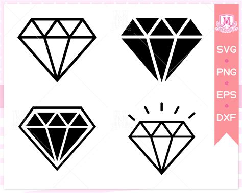 Diamond Svg File Adamant Svg Gem Svg Gemstone Jewel Jewelry Svg