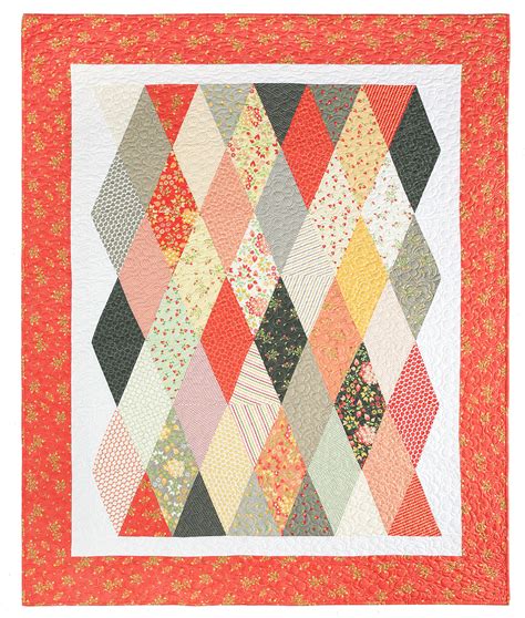 Diamond Quilt Pattern Free Gone Aussie Quilting: Bordered Diamond Quilt ...