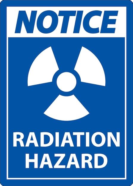 Premium Vector Notice Radiation Hazard Sign On White Background