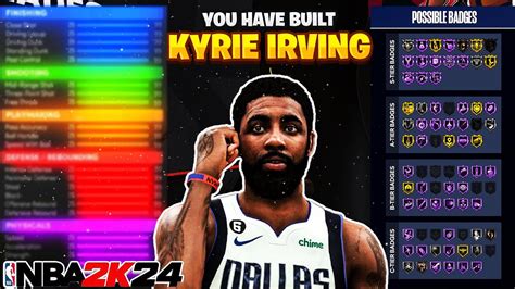 NBA 2K24 KYRIE IRVING BUILD HOF ANKLE BREAKER MIDDY MAGICIAN