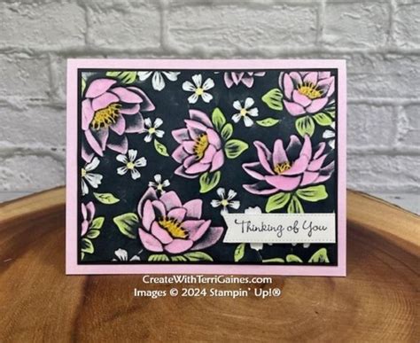 Stampin Blends Magic Technique Using Layered Florals D Folder With Pdf