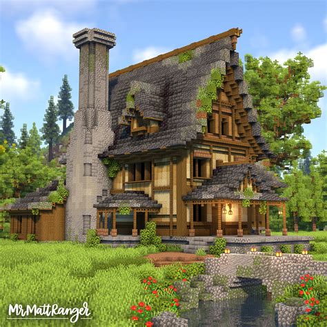 Mrmattranger On Twitter Minecraft Medieval Overgrown House