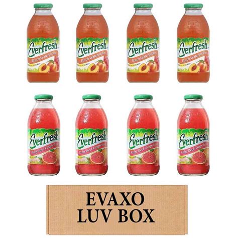 Luv Box Variety Everfresh Juice 16 Oz Pack Of 8