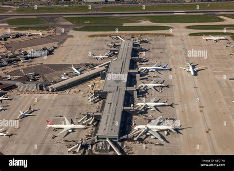 Aerial View Of The London Heathrow Airport Stock Photo Alamy