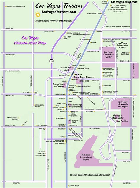 Las Vegas Strip Map Las Vegas Nv • Mappery