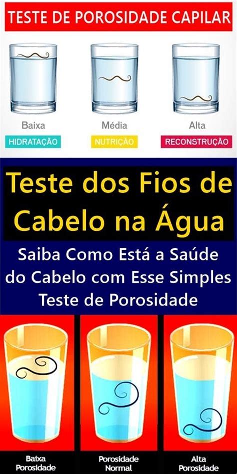 Cabelo Na Agua Teste - Teste do Fio de Cabelo na Água - Saiba Como Está a Saúde do Cabelo com ...