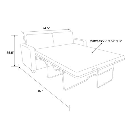 What Are The Dimensions Of A Queen Size Sofa Bed Mattress | www ...