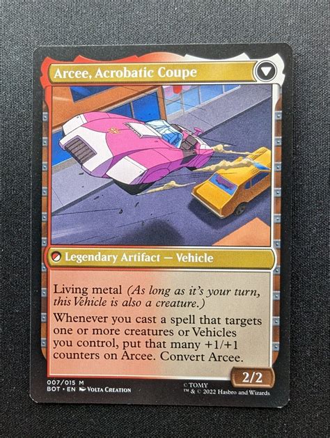 Magic The Gathering Arcee Acrobatic Coupe Sharpshooter Transformers