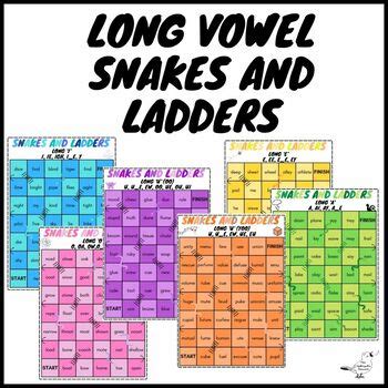 Long Vowel Sounds Snakes And Ladders Board Games Ready To Print