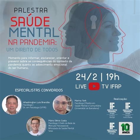 Saúde Mental Na Pandemia é Tema De Palestra Virtual Nesta Quarta Feira