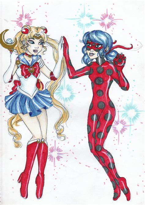 Sailor Moon And Ladybug By Lily Pily On Deviantart