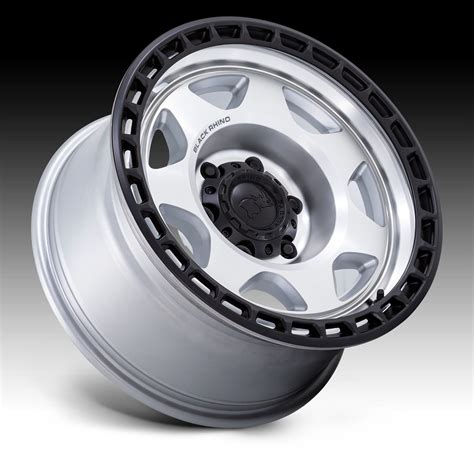 Black Rhino Voyager Silver Machined Custom Wheels Voyager Br Zx