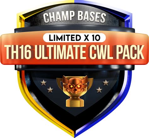 Ultimate Cwl Th Limited Pro Base Pack Buy Clash Of Clans Base Layouts