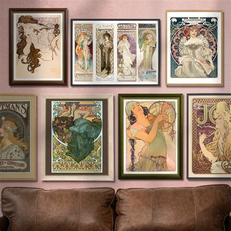 Alphonse Mucha Etsy