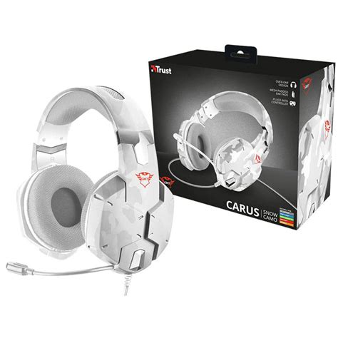 Headset Gamer Trust Gxt 322w Carus Snow Camo Branco 20864 Lognet