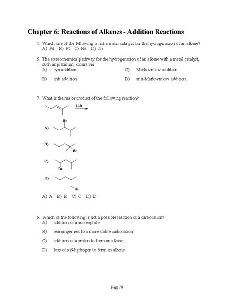 Chapter 6 Reactions Of Alkenes Addition Reactions Chapter 6 Reactions Of Alkenes Addition