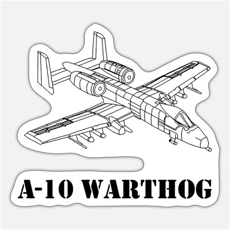 A-10-warthog Stickers | Unique Designs | Spreadshirt